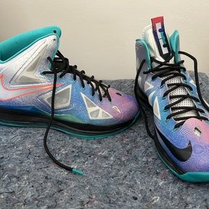 Lebrun X Pure Platinum Hightop Sneakers